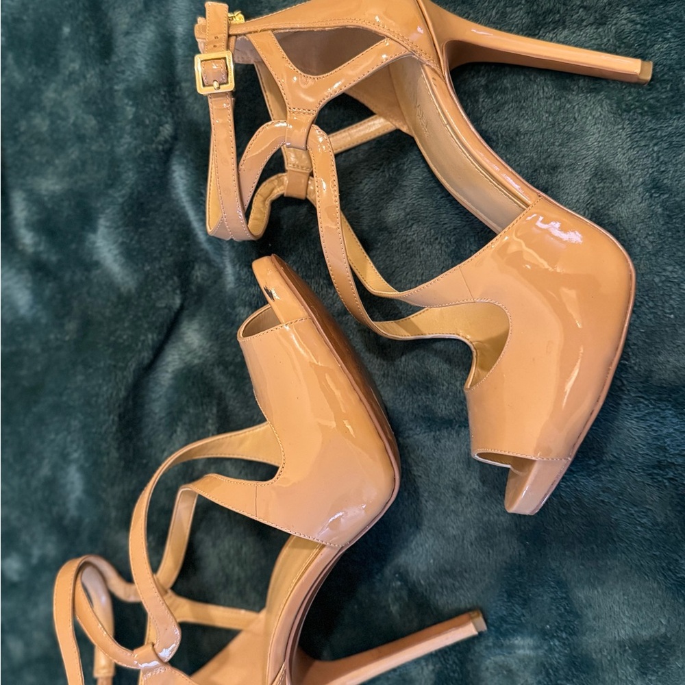 Elegant Nude Strappy Heels